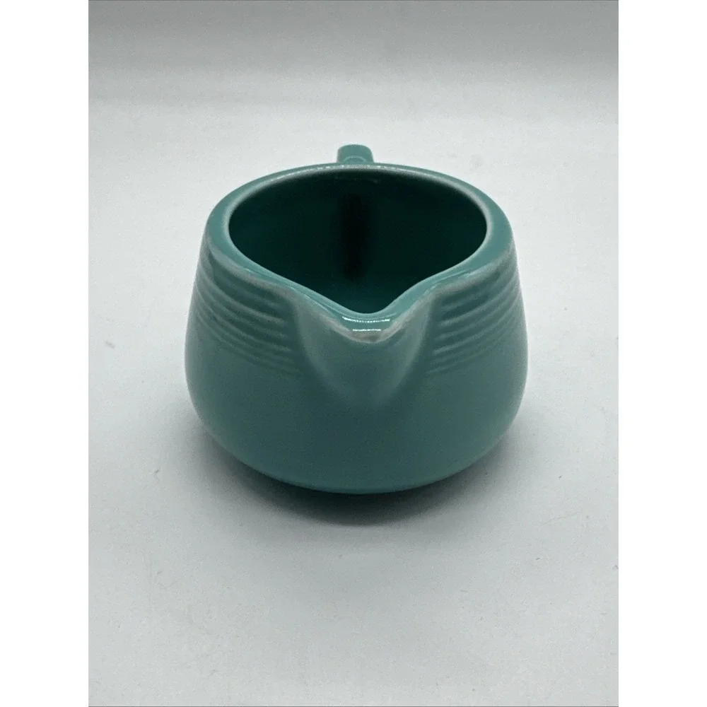 Homer Laughlin Company Stoneware Child's Creamer – Fiesta-ware –U.S.A –Turquoise